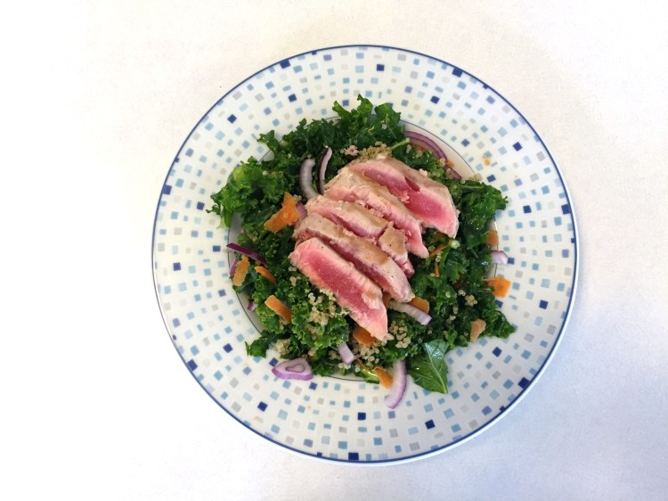 Ahi Kale Salad - New Kid On The Guac