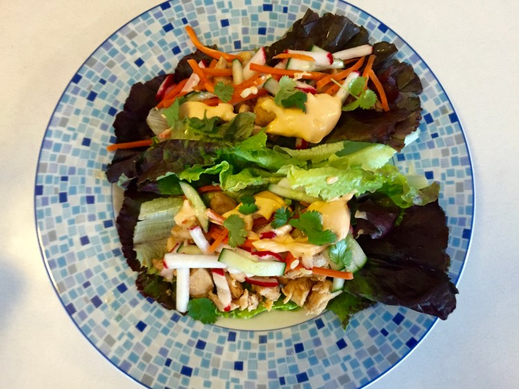 Chicken Banh Mi Lettuce Wraps - New Kid On The Guac
