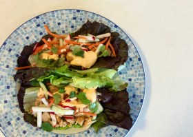 Chicken Banh Mi Lettuce Wraps - New Kid On The Guac