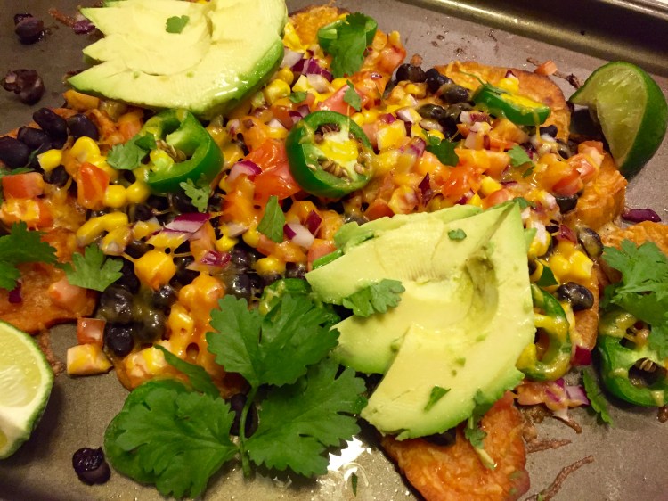 Sweet Potato Black Bean Nachos - New Kid On The Guac